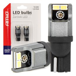 Żarówki led canbus 3020 4smd t10 w5w w10w 12v/24v amio-03717 AMiO