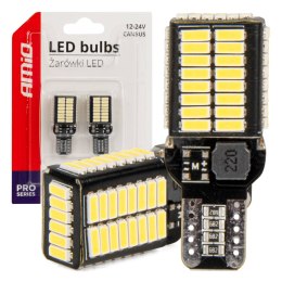 Żarówki led canbus pro series t15e w16w 54x4014 smd white 12v/24v amio-03724 AMiO