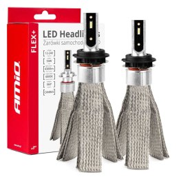 Żarówki samochodowe led flex+ h7-1 12v 24v 6000k canbus amio-03661 AMiO