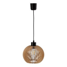 ANAFI 1P E27, lampa wisząca, max. 60W, czarna, drewno Orno