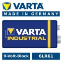 1x Bateria R9V R-9 6LR61 9V R-9 alkaiczna Varta Industrial Varta