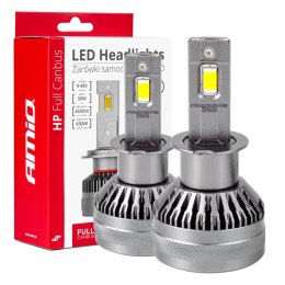 Żarówki samochodowe led hp full canbus h3 12v 24v 6500k amio-03672 AMiO