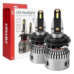 Żarówki samochodowe led seria k3 h7-6 12v 6000k canbus amio-03685 AMiO