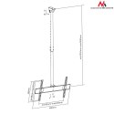 Uchwyt sufitowy do telewizora Maclean, max VESA 400x400, 32-55", 50kg, MC-631 Maclean