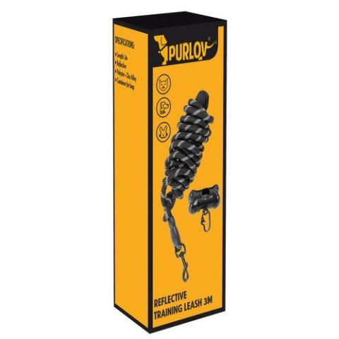 Smycz treningowa odblaskowa 3m Purlov 21654 PURLOV Smycz treningowa odblaskowa 3m Purlov 21654 PURLOV