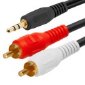 AK233 Kabel jack 3,5mm-2xrca cinch 1,5m ATL