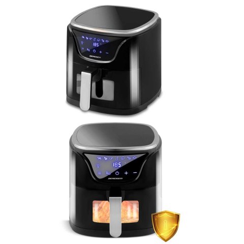 Frytkownica beztłuszczowa Air fryer BD-652 czarno-srebrna Berdsen Frytkownica beztłuszczowa Air fryer BD-652 czarno-srebrna Berdsen