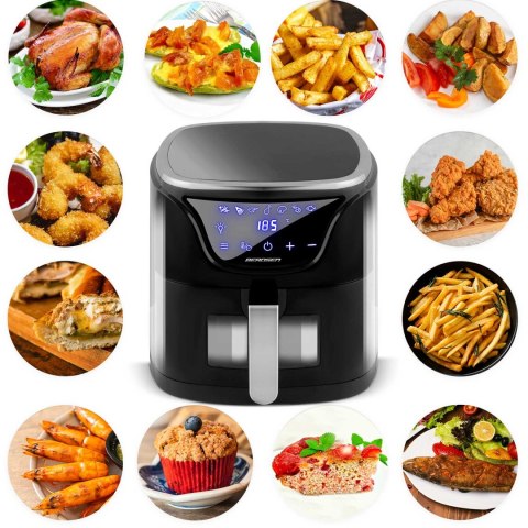 Frytkownica beztłuszczowa Air fryer BD-652 czarno-srebrna Berdsen Frytkownica beztłuszczowa Air fryer BD-652 czarno-srebrna Berdsen