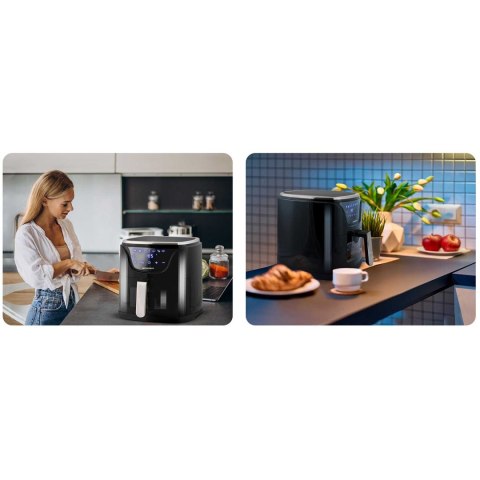 Frytkownica beztłuszczowa Air fryer BD-652 czarno-srebrna Berdsen Frytkownica beztłuszczowa Air fryer BD-652 czarno-srebrna Berdsen