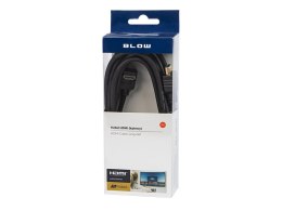 92-604# Przyłącze hdmi-hdmi classic kątowe 3m Blow