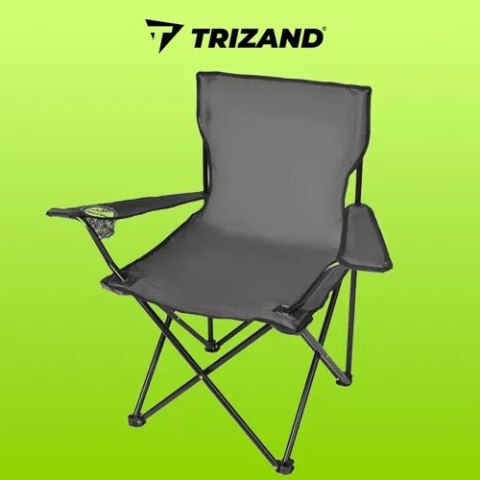 Krzesło wędkarskie szare 23675 TRIZAND Krzesło wędkarskie szare 23675 TRIZAND