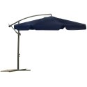 Parasol ogrodowy składany 8 segmentów granatowy 350cm Plonos