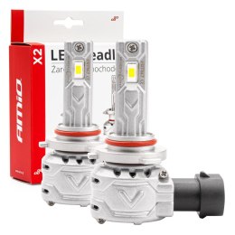 Żarówki samochodowe led seria x2 hb3 9005 6500k canbus amio-02975 AMiO