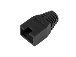 Osłona gumowa wtyku 8p8c RJ45 czarna LP