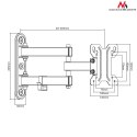 Uchwyt do telewizora Maclean, max VESA 100x100, 13-23", 30kg, MC-740 Maclean