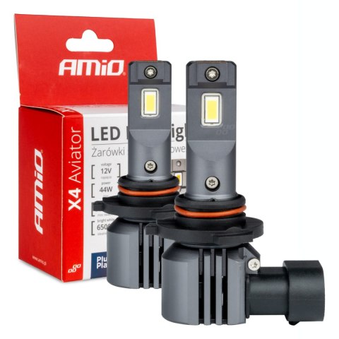 Żarówki samochodowe led seria x4 aviator hb3 6500k canbus amio-03766 AMiO