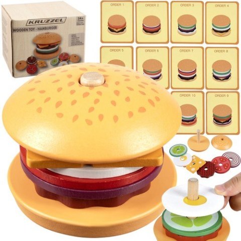 Burger drewniany Kruzzel 22673 KRUZZEL