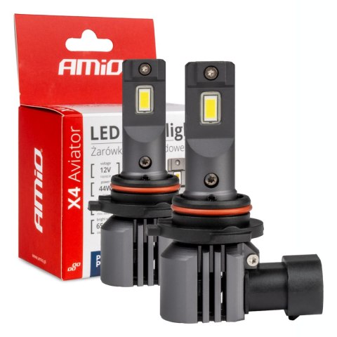 Żarówki samochodowe led seria x4 aviator hb4 6500k canbus amio-03767 AMiO