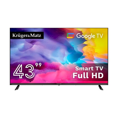 Telewizor Kruger&Matz 43" FHD Google TV DVB-T2/T/C H.265 HEVC LP