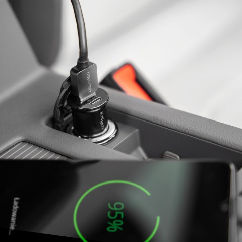 Ładowarka samochodowa Kruger&Matz dual USB 3100 mA z funkcją Quick Charge 3.0 i Power Delivery Kruger&Matz Ładowarka samochodowa Kruger&Matz dual USB 3100 mA z funkcją Quick Charge 3.0 i Power Delivery Kruger&Matz