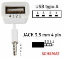 AK290 Adapter aux mini jack3.5mm usb ATL