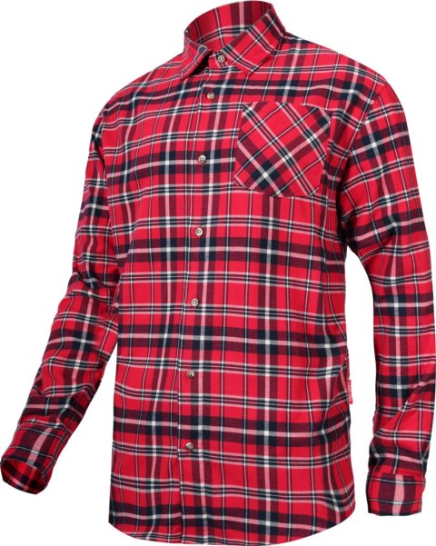 Koszula flanelowa czerw-granat., 170g/m2, "2xl", ce, lahti Lahti Pro