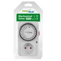 Włącznik czasowy - timer mechaniczny GreenBlue, 48 programów, max. obciążenie 16A, IP20, GB360 E GreenBlue