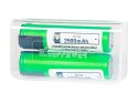 85-598# Akumulator 18650 li-ion 2szt 2600mah blaszki 3,6v sony/murata + box Blow