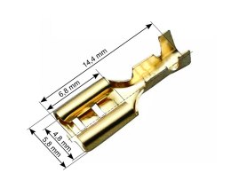 43-106# Konektor nieizolowany płaski żeński 4,8/0,5 Blow