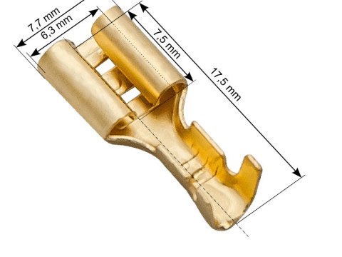 43-111# Konektor nieizolowany płaski żeński 6,3/0,8 Blow