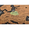 Mapa świata - zdrapka z flagami + akcesoria 23442 MALATEC