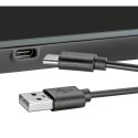 Elektroniczna waga kuchenna, ładowana przez USB, 21,5 x 16 cm, czarna Zassenhaus