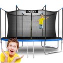 Trampolina ogrodowa 12ft/374cm z siatką wewnętrzną i drabinką Neo-Sport Neo-Sport