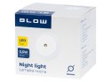 44-283# Lampka nocna led z czujnikiem zmierzchu różowa Blow