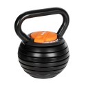 Kettlebell żeliwny automatyczny regulowany 18kg, REBEL ACTIVE Rebel