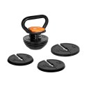 Kettlebell żeliwny automatyczny regulowany 18kg, REBEL ACTIVE Rebel