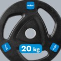 Obciążenie żeliwne gumowane 20kg, otwór olimpijski 51mm, REBEL ACTIVE Rebel