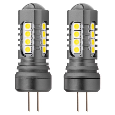 Żarówki led canbus 3030 18smd hp24w white 12v 24v amio-02803 AMiO