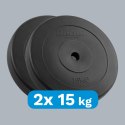 Zestaw obciążeń bitumicznych 2x15kg, otwór 31mm, talerz klasyczny, REBEL ACTIVE Rebel