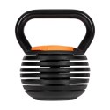 Kettlebell żeliwny automatyczny regulowany 9kg, REBEL ACTIVE Rebel