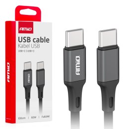 Kabel do ładowania usb-c - usb-c 60w 100cm fulllink amio-03902 AMiO