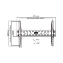 Uchwyt Basic do ściany 37-70 cali czarny LCD/PDP LP09 Cabletech