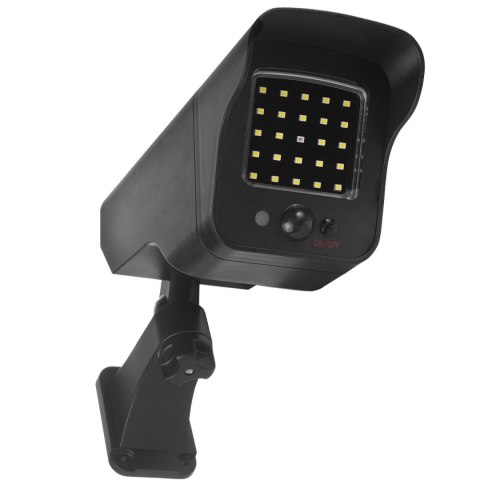 Solarna atrapa kamery, migająca dioda, czujnik ruchu, oświetlenie LED, naklejka gratis, SOL1803S CE Solarna atrapa kamery, migająca dioda, czujnik ruchu, oświetlenie LED, naklejka gratis, SOL1803S CE