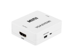 Konwerter sygnału gniazdo VGA - gniazdo HDMI Cabletech