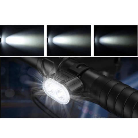 Lampa rowerowa + tylne światło Trizand 24003 MARKA NIEZDEFINIOWANA Lampa rowerowa + tylne światło Trizand 24003 MARKA NIEZDEFINIOWANA