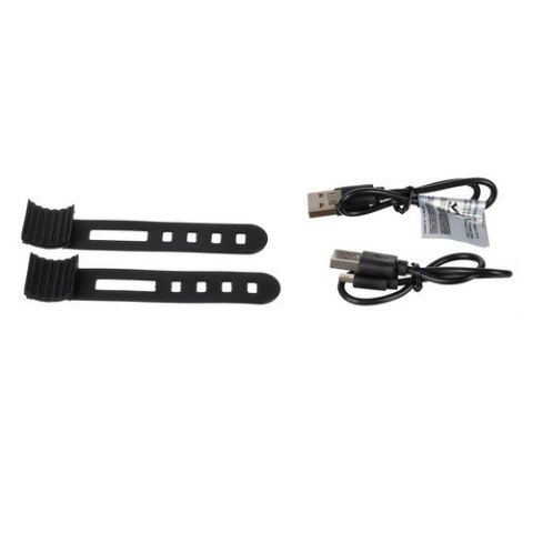Lampa rowerowa + tylne światło Trizand 24003 MARKA NIEZDEFINIOWANA Lampa rowerowa + tylne światło Trizand 24003 MARKA NIEZDEFINIOWANA