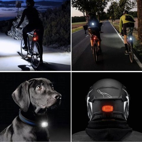 Lampa rowerowa + tylne światło Trizand 24003 MARKA NIEZDEFINIOWANA Lampa rowerowa + tylne światło Trizand 24003 MARKA NIEZDEFINIOWANA