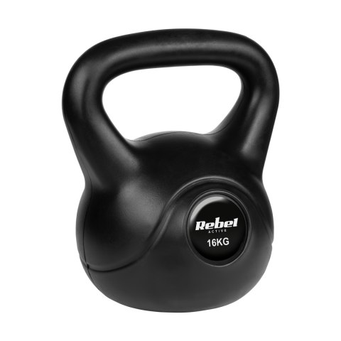 Kettlebell bitumiczny 16 kg REBEL ACTIVE Rebel