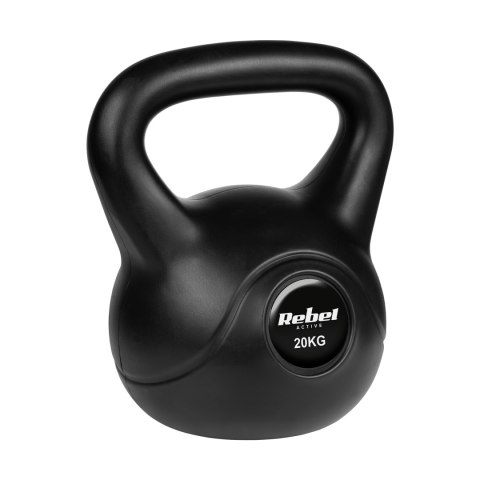 Kettlebell bitumiczny 20 kg REBEL ACTIVE Rebel