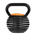 Kettlebell żeliwny automatyczny regulowany 18kg, REBEL ACTIVE Rebel